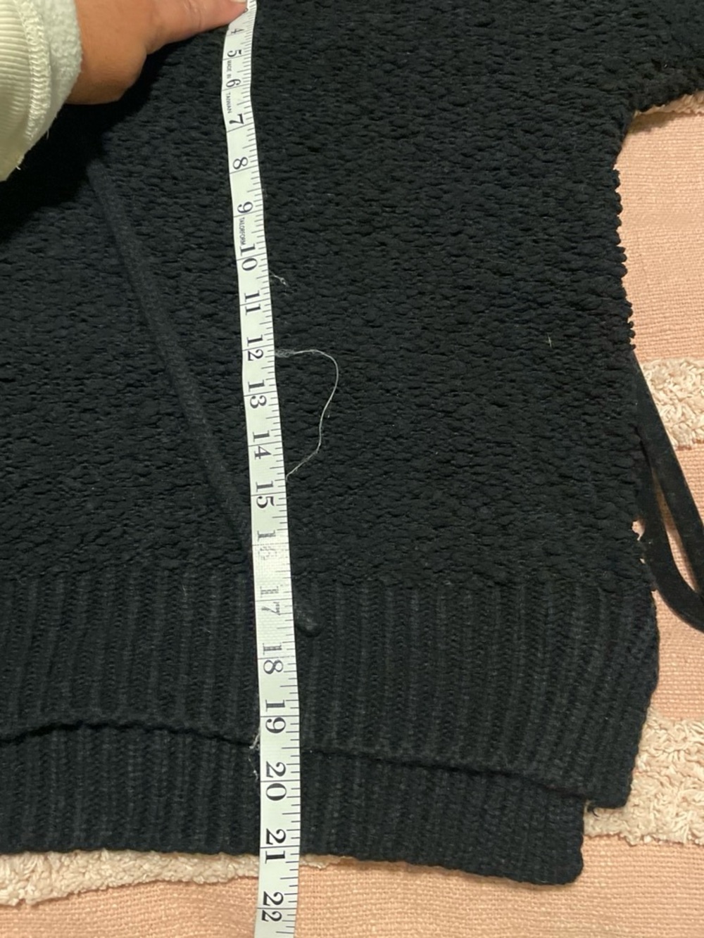 POL Black Popcorn Knit Hooded Sweater - Picture 5 of 5